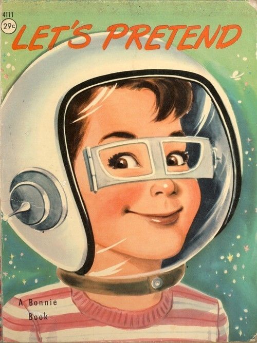 "Let's Pretend" chid's astronaut book from the 1950s